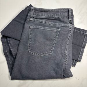 PrAna Kara Organic Cotton Blend Jeans, Denim Black/Gray, Size 8